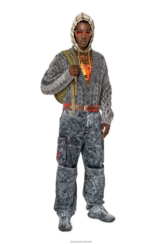 Diesel mochila 1dr-pod hombres 4P44F494 accesorio verde militar