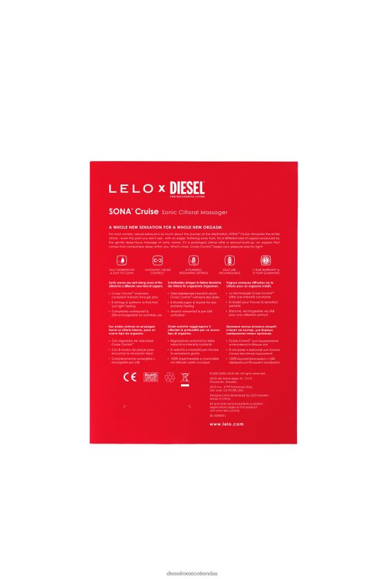 Diesel 8687 sona crucero xd hombres 4P44F619 accesorio rojo