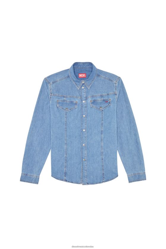 Diesel camiseta rodeo d-westy hombres 4P44F286 vestir azul medio