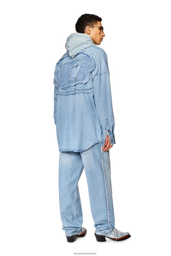 Diesel d-kama hombres 4P44F291 vestir azul claro