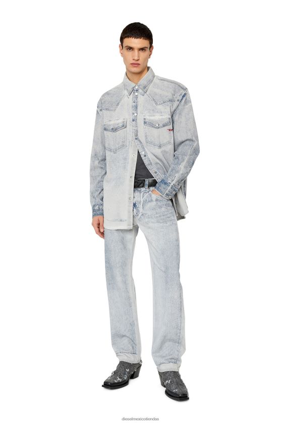 Diesel d-océano-sobre-sc hombres 4P44F329 vestir gris claro