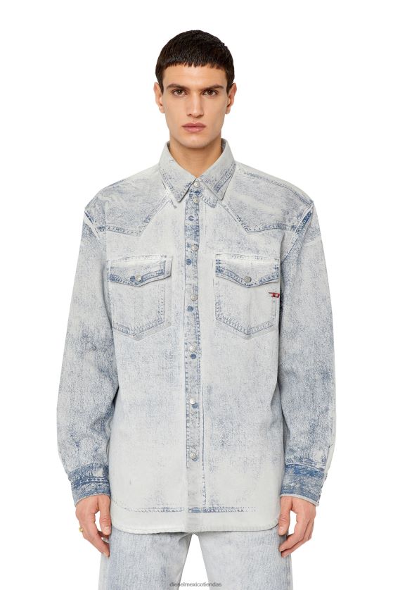 Diesel d-océano-sobre-sc hombres 4P44F329 vestir gris claro