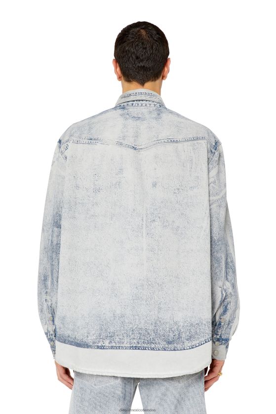Diesel d-océano-sobre-sc hombres 4P44F329 vestir gris claro
