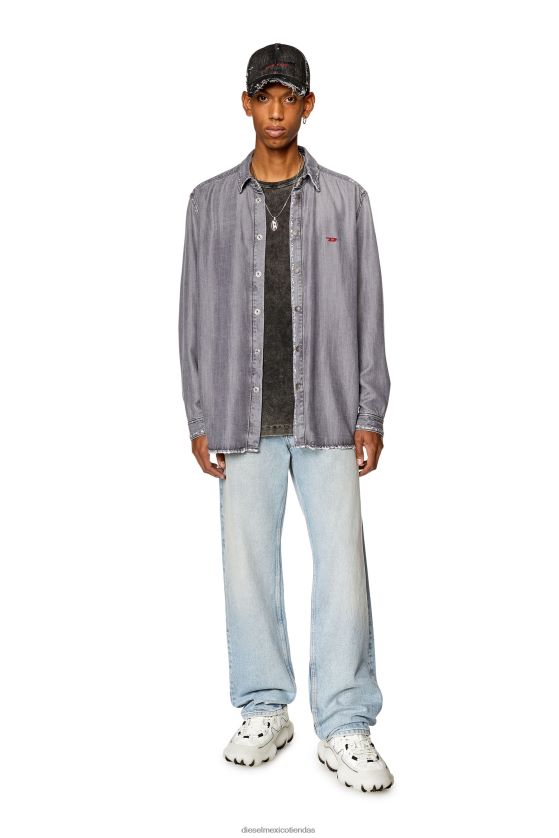 Diesel d-simplemente hombres 4P44F297 vestir gris