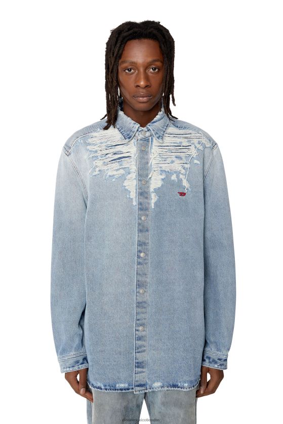 Diesel d-simplemente-sobre-fsb hombres 4P44F334 vestir azul claro