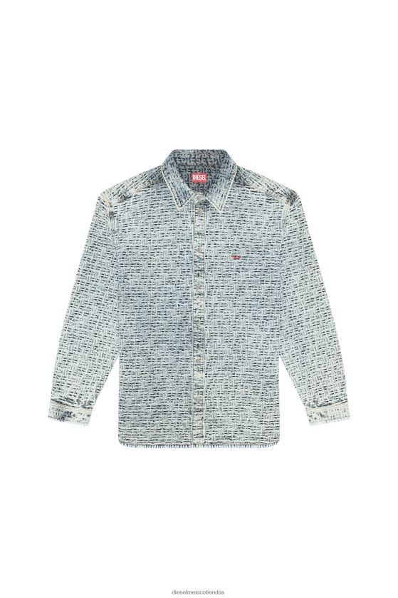 Diesel d-simplemente-sobre-sp hombres 4P44F323 vestir azul claro