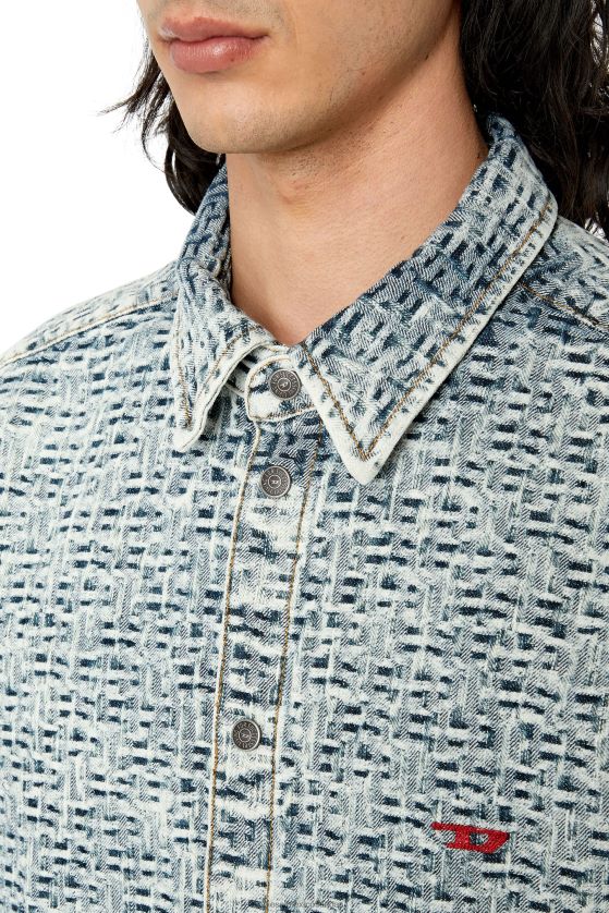 Diesel d-simplemente-sobre-sp hombres 4P44F323 vestir azul claro