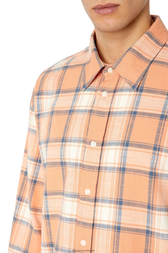 Diesel s-umbe-check-n hombres 4P44F313 vestir rosa/blanco