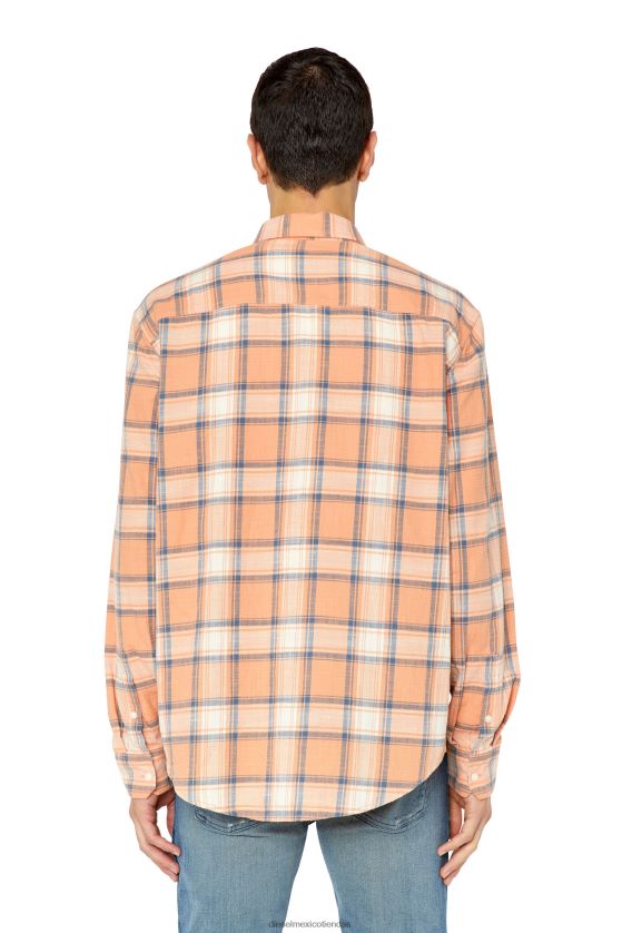Diesel s-umbe-check-n hombres 4P44F313 vestir rosa/blanco
