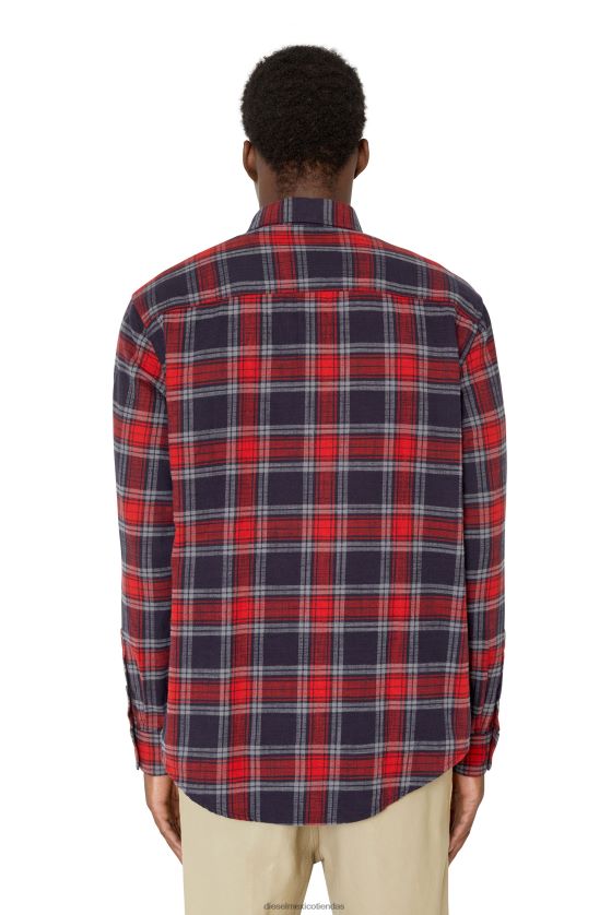 Diesel s-umbe-cheque-nw hombres 4P44F304 vestir rojo azul