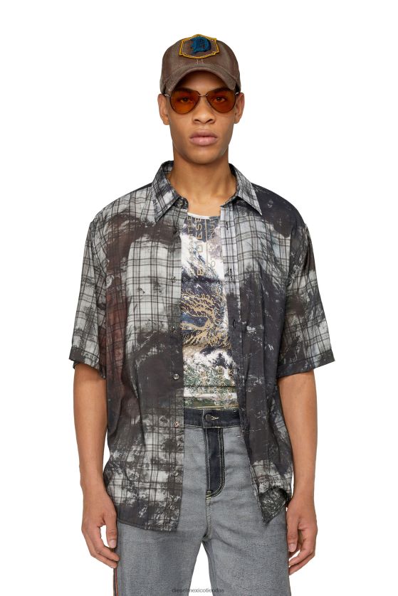 Diesel s-umbe-ssl-globo hombres 4P44F290 vestir Gris oscuro