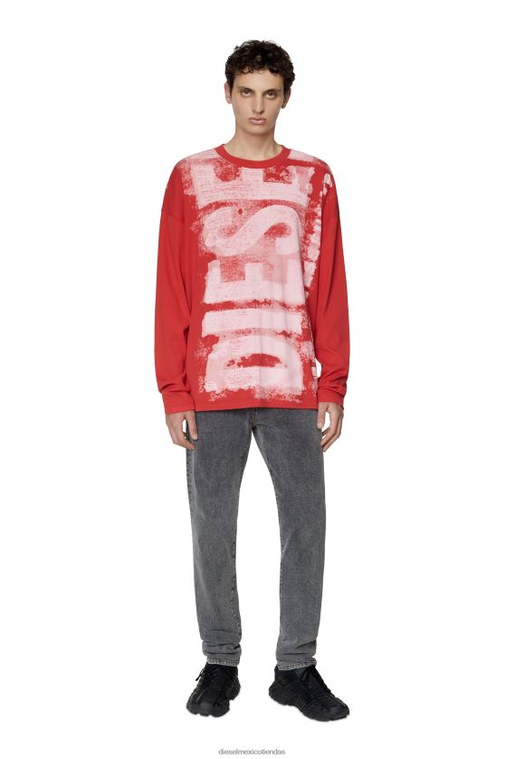 Diesel costilla hombres 4P44F206 vestir rojo