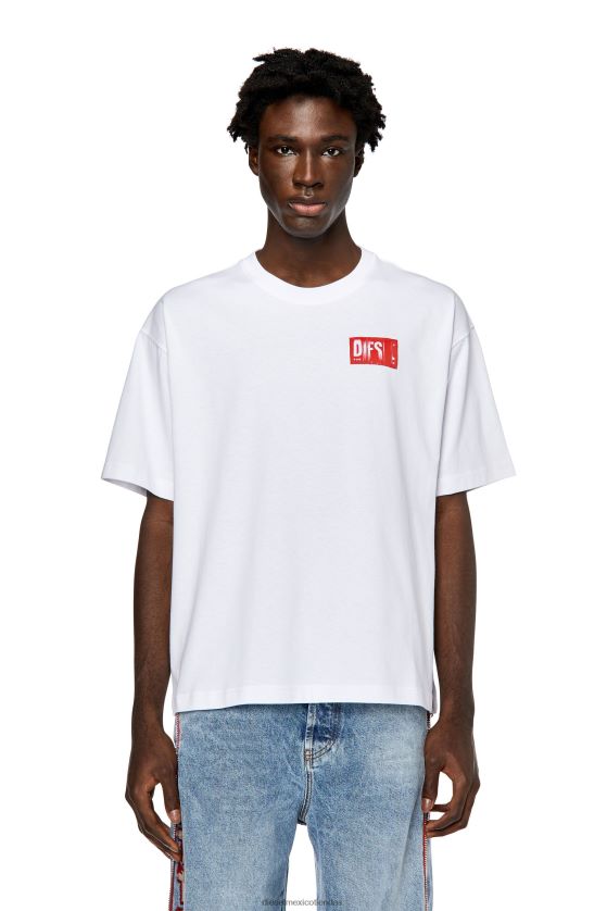 Diesel etiqueta-t hombres 4P44F241 vestir blanco