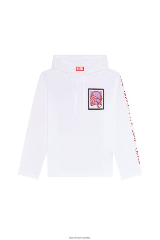 Diesel pr-t-crane-ls-campana hombres 4P44F271 vestir blanco