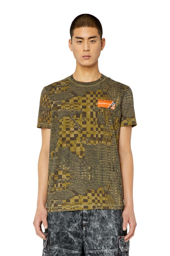 Diesel t-diegor-g1 hombres 4P44F232 vestir verde oliva