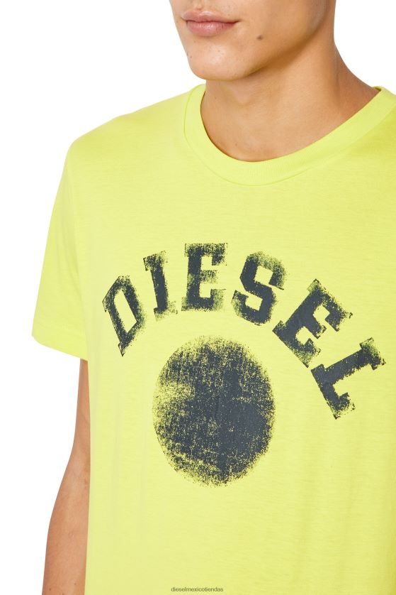 Diesel t-diegor-k56 hombres 4P44F170 vestir amarillo fluorescente