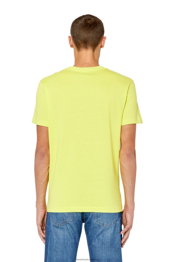 Diesel t-diegor-k56 hombres 4P44F170 vestir amarillo fluorescente