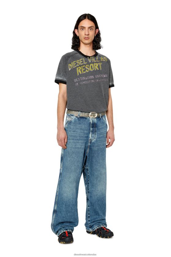 Diesel t-dielan hombres 4P44F224 vestir gris