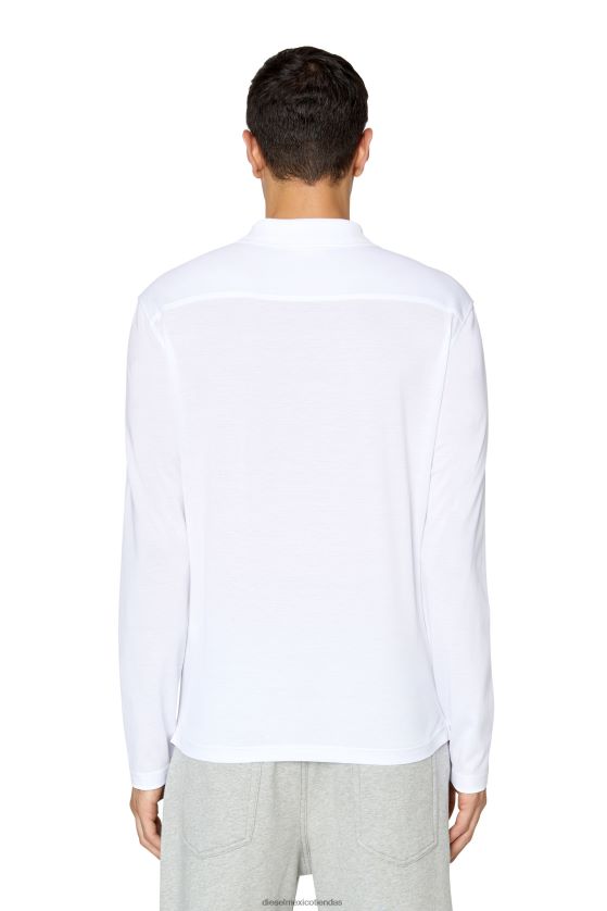 Diesel t-smith-ls-doval-pj hombres 4P44F279 vestir blanco