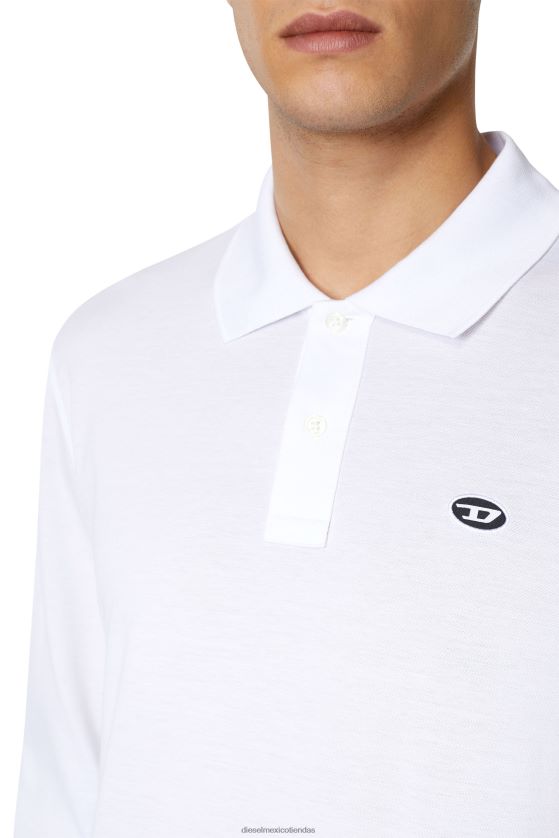 Diesel t-smith-ls-doval-pj hombres 4P44F279 vestir blanco