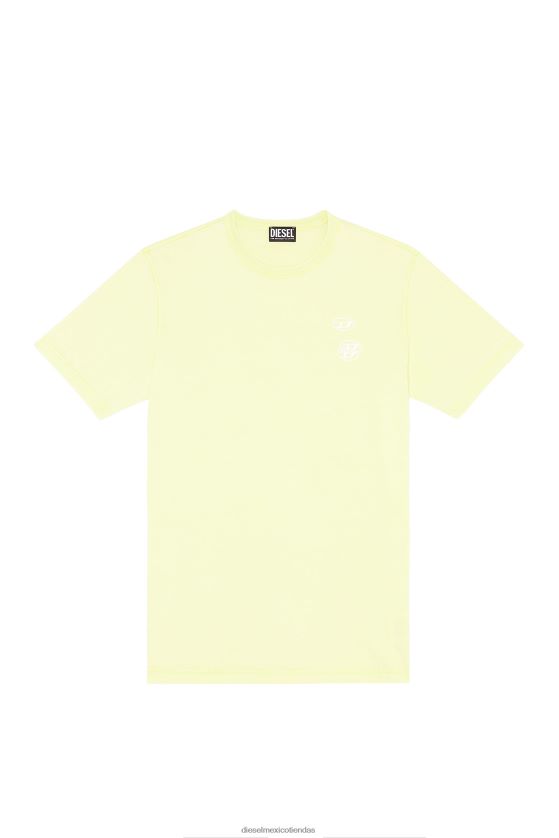 Diesel t-solo-g14 hombres 4P44F219 vestir amarillo fluorescente