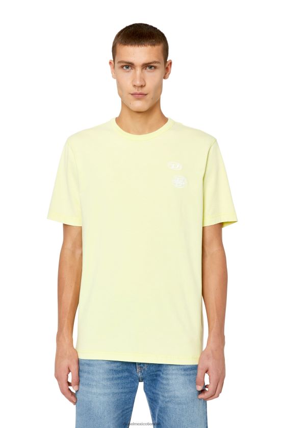 Diesel t-solo-g14 hombres 4P44F219 vestir amarillo fluorescente