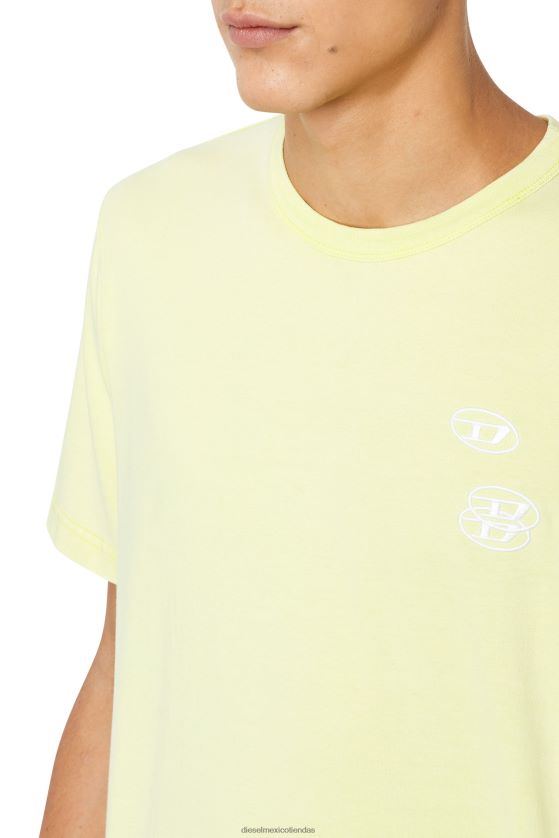 Diesel t-solo-g14 hombres 4P44F219 vestir amarillo fluorescente