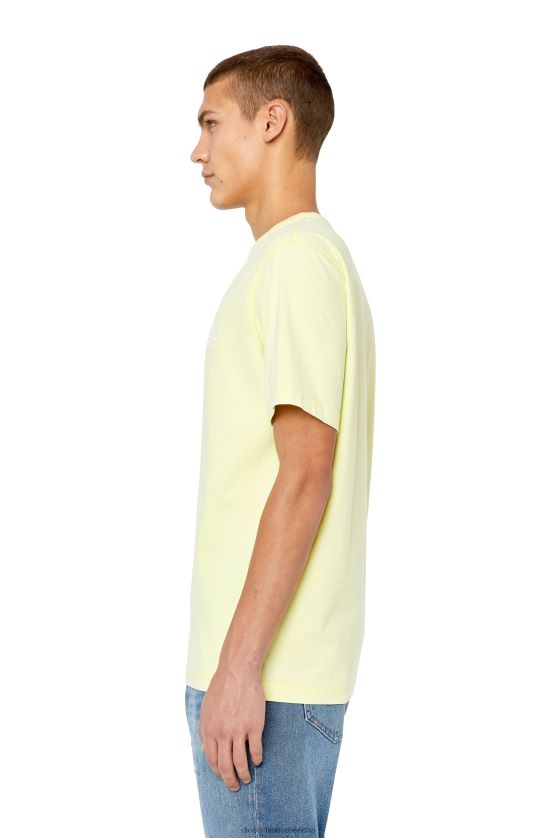 Diesel t-solo-g14 hombres 4P44F219 vestir amarillo fluorescente