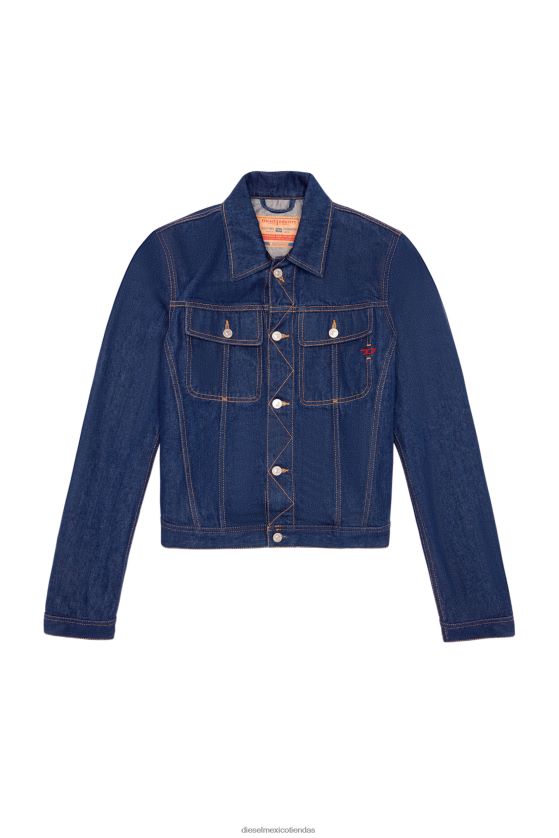 Diesel chamarra de camionero d-milo hombres 4P44F53 vestir azul oscuro