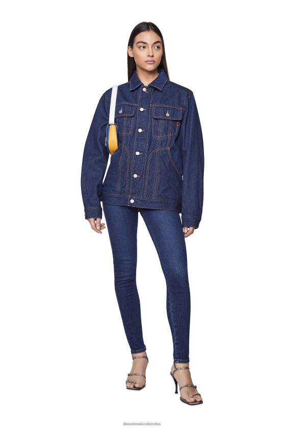 Diesel chamarra de camionero d-riley hombres 4P44F84 vestir azul oscuro