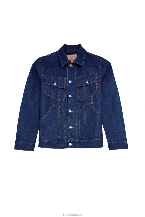 Diesel chamarra de camionero d-riley hombres 4P44F84 vestir azul oscuro