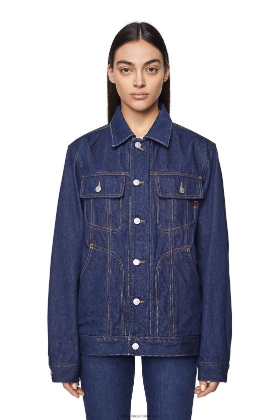 Diesel chamarra de camionero d-riley hombres 4P44F84 vestir azul oscuro