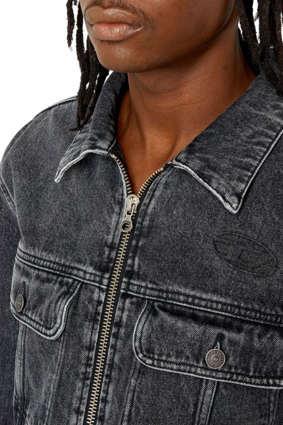 Diesel d-barcy-zf hombres 4P44F71 vestir negro/gris oscuro