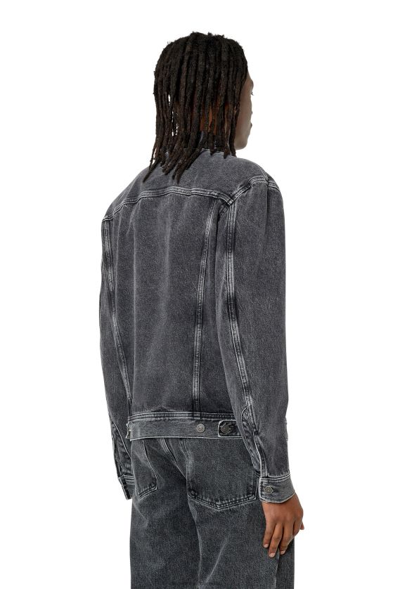 Diesel d-barcy-zf hombres 4P44F71 vestir negro/gris oscuro