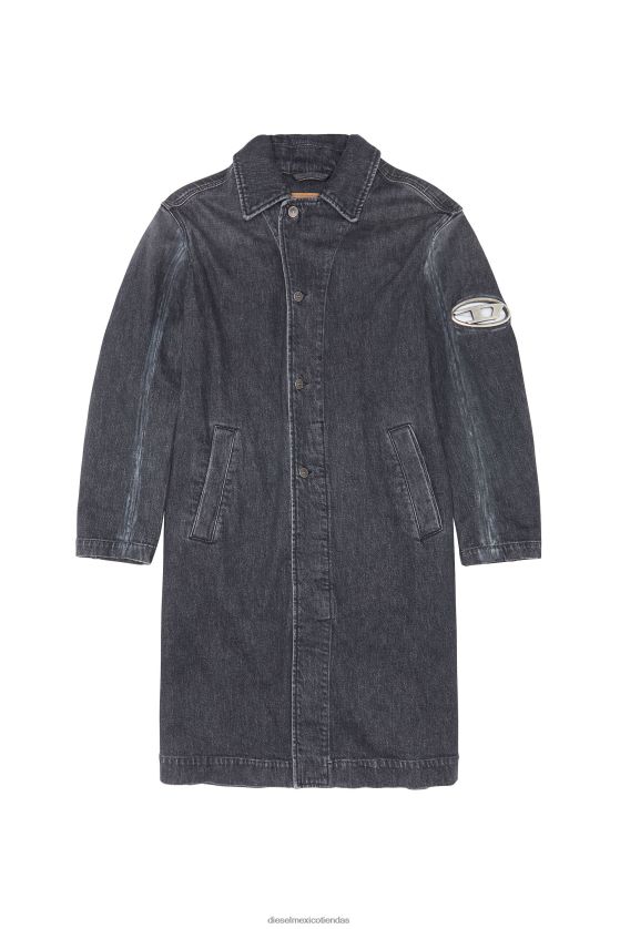 Diesel d-roku-largo-fsc1 hombres 4P44F77 vestir negro/gris oscuro