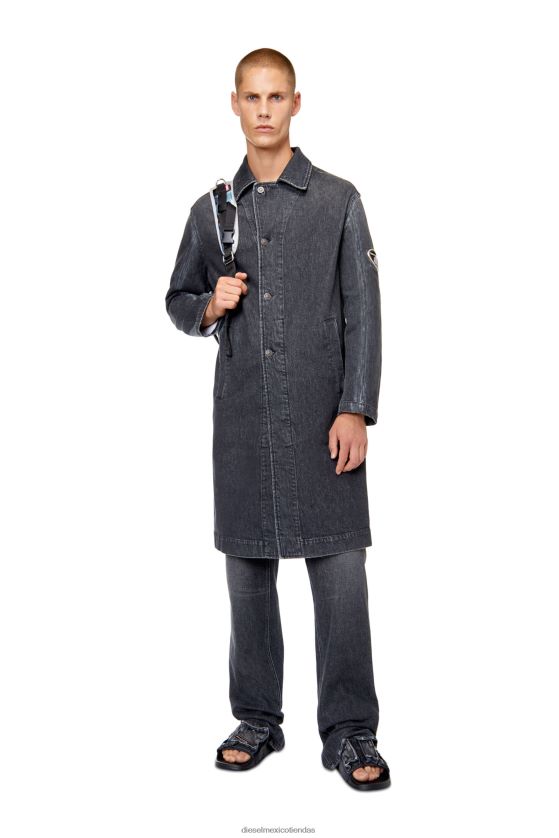 Diesel d-roku-largo-fsc1 hombres 4P44F77 vestir negro/gris oscuro