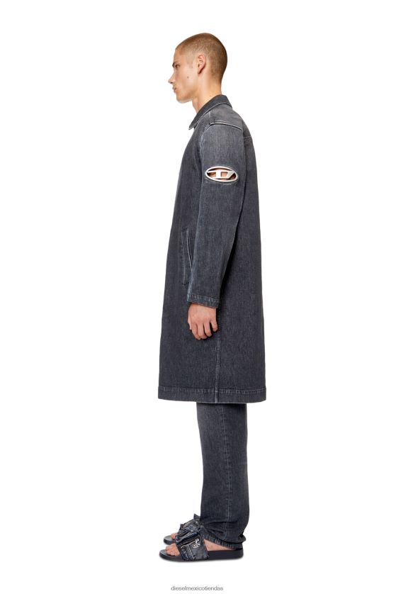 Diesel d-roku-largo-fsc1 hombres 4P44F77 vestir negro/gris oscuro