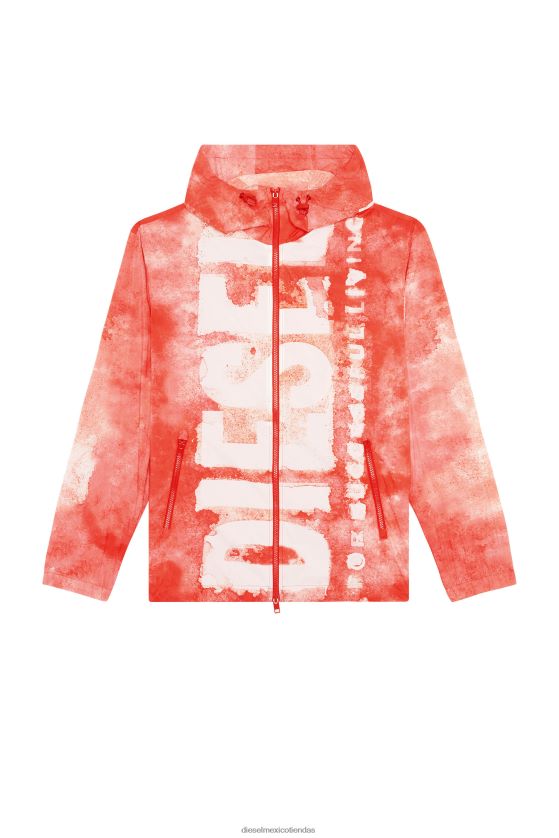 Diesel j-warrett-logo-logo hombres 4P44F15 vestir rojo blanco