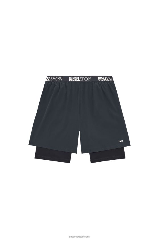 Diesel amwb-addie-wt37 hombres 4P44F481 vestir negro