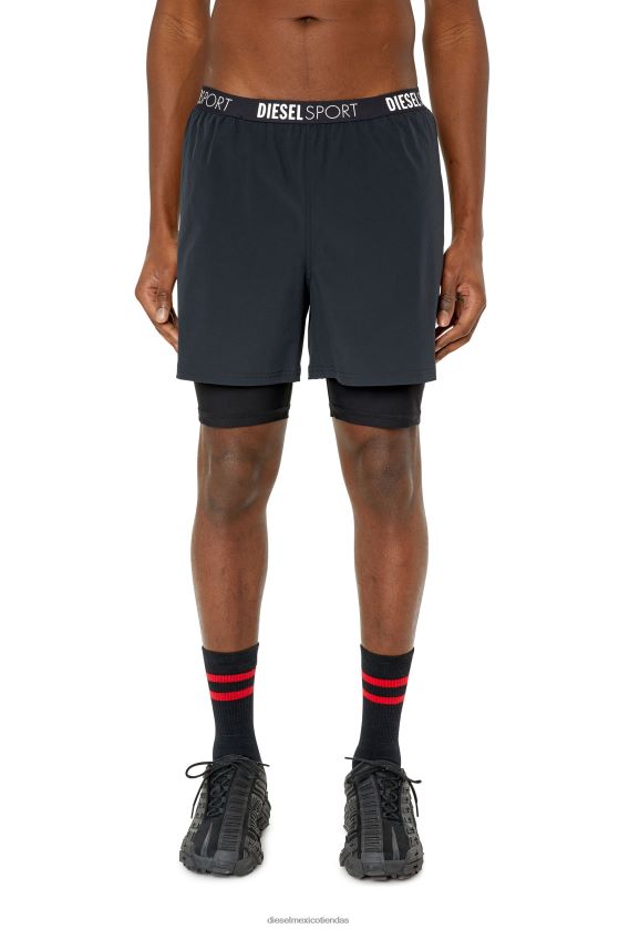 Diesel amwb-addie-wt37 hombres 4P44F481 vestir negro