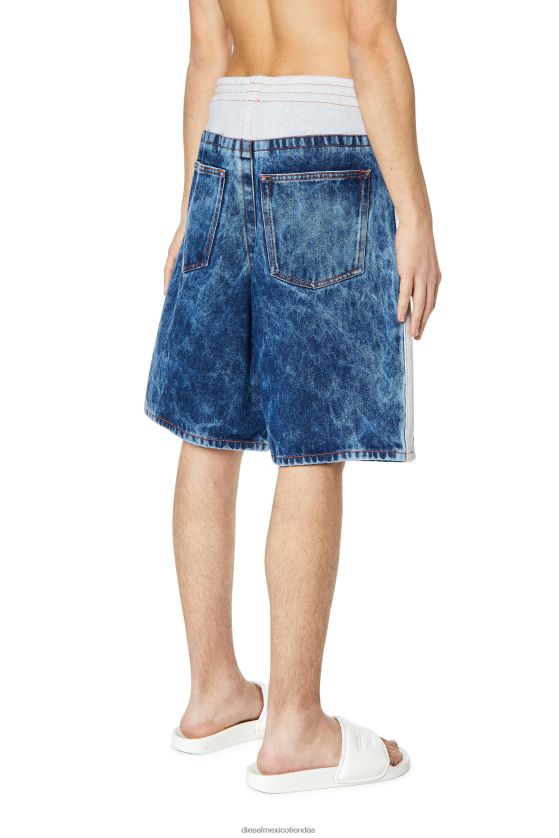 Diesel d-byxo hombres 4P44F413 vestir azul medio