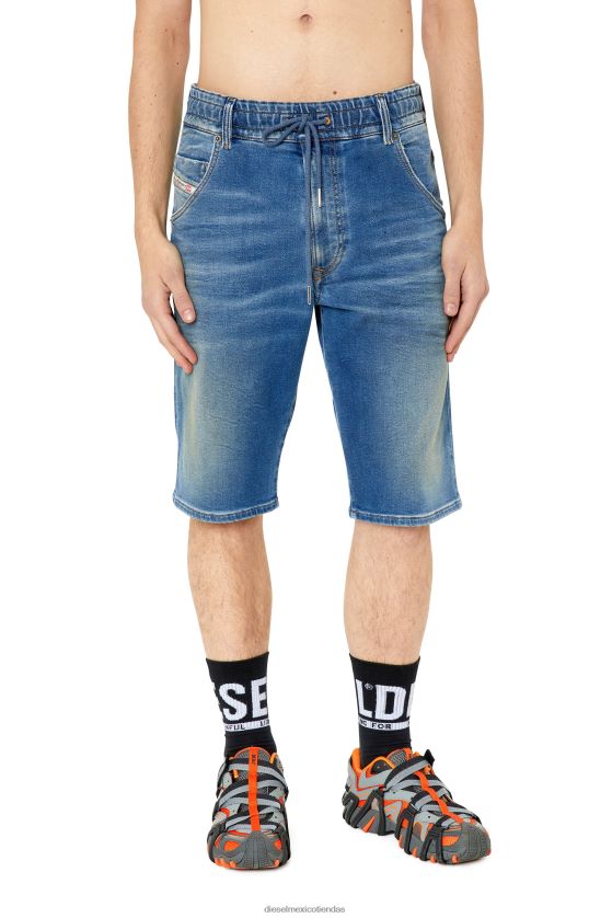 Diesel d-krooshort-z-t hombres 4P44F377 vestir azul medio