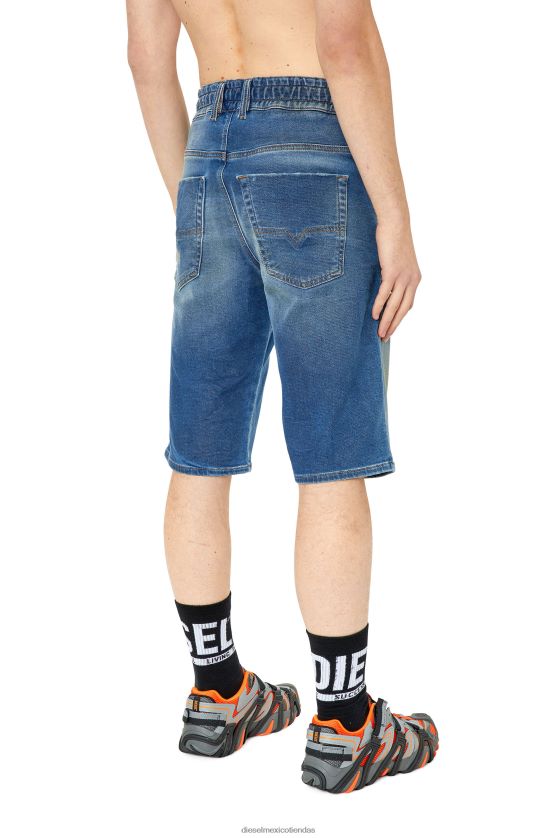 Diesel d-krooshort-z-t hombres 4P44F377 vestir azul medio