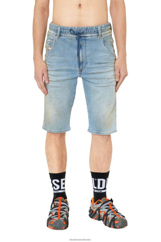 Diesel d-krooshort-z-t hombres 4P44F389 vestir azul claro