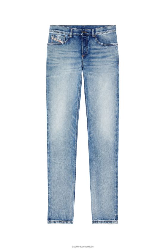 Diesel jeans tapered 2023 d-finitive 09g24 hombres 4P44F347 vestir azul claro