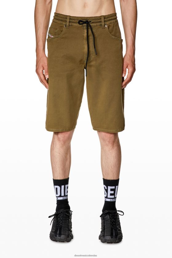 Diesel jogg corto d-krooley hombres 4P44F345 vestir verde militar