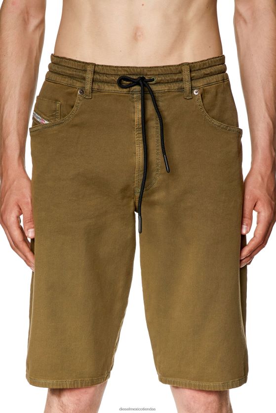 Diesel jogg corto d-krooley hombres 4P44F345 vestir verde militar