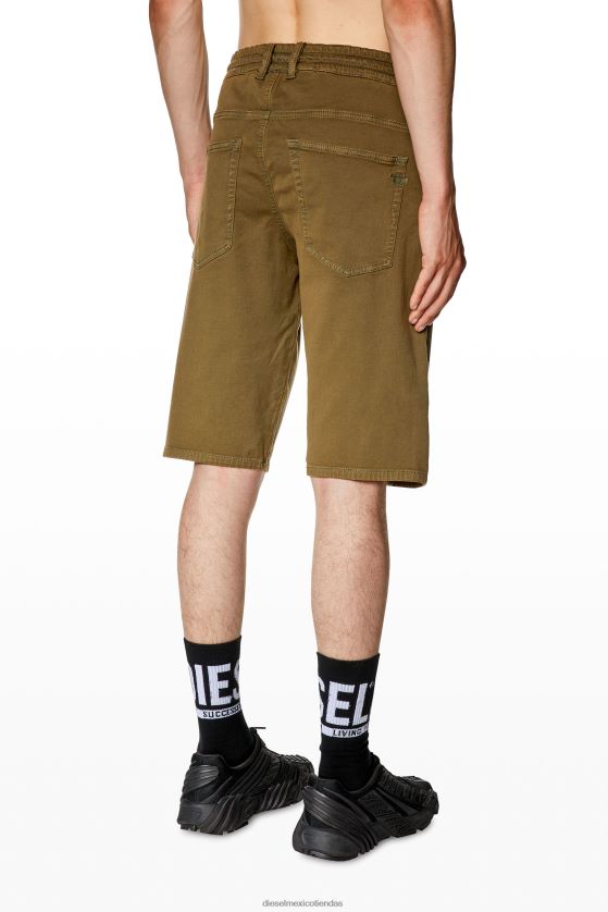 Diesel jogg corto d-krooley hombres 4P44F345 vestir verde militar