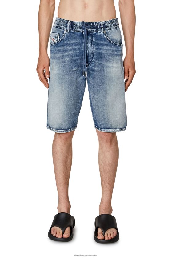 Diesel jogg corto d-krooley hombres 4P44F356 vestir azul claro