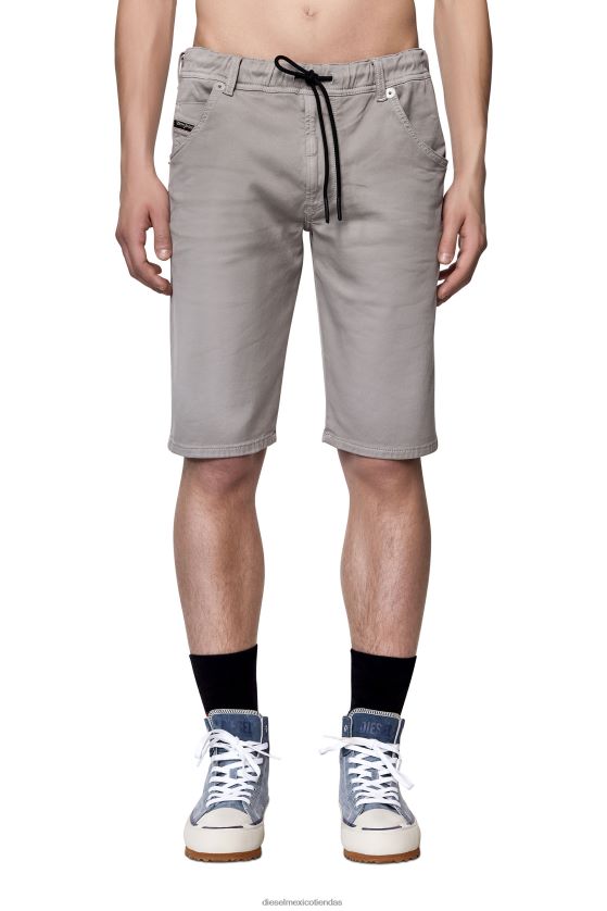 Diesel joggjeans d-krooshort hombres 4P44F369 vestir gris